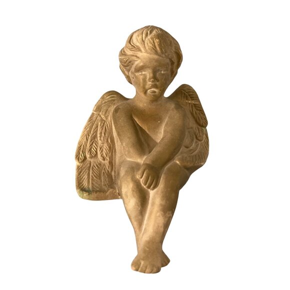 Vintage Angel Cherub Figurine Statue Shelf Sitter - Picture 2 of 6